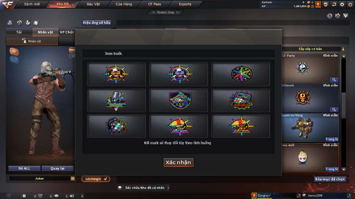 shop acc cf uy tin gia re